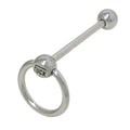 Surgical Steel 14 Gauge Tongue Barbell Rings Fuck Logo Door Knocker