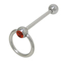 Surgical Steel 14 Gauge Tongue Barbell Rings Fuck Me Logo Door Knocker