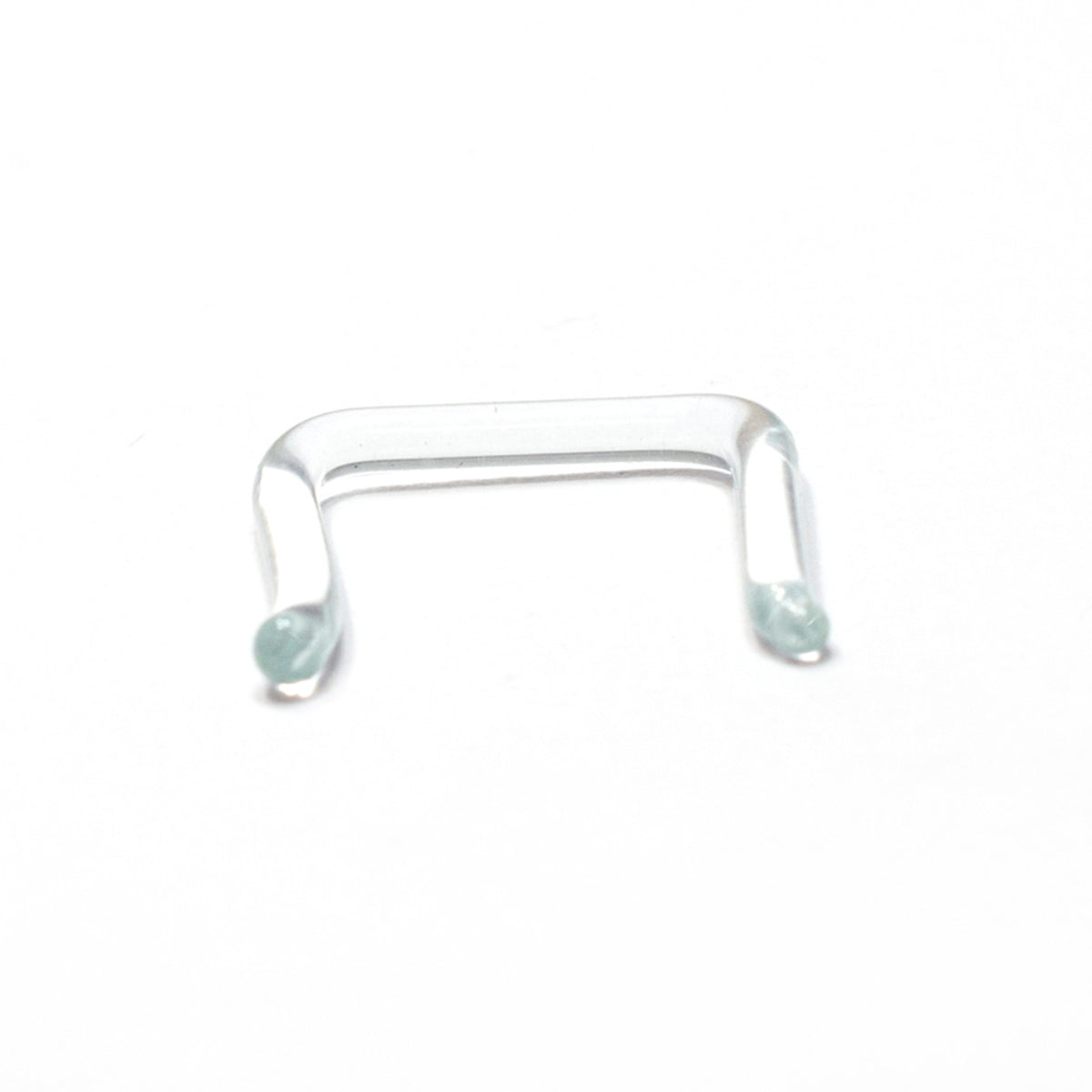 Glass Pyrex Clear Basic Septum Retainer - 16 or 14 Gauge - 1/4" (6 mm) - Kruelty - Photo 4