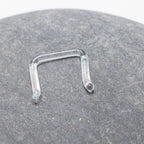Glass Pyrex Clear Basic Septum Retainer - 16 or 14 Gauge - 1/4" (6 mm) - Kruelty - Photo 3