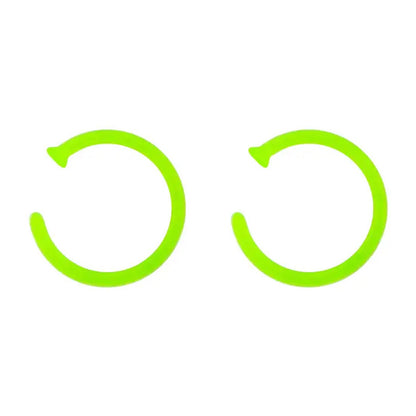Green Bioflex 20 to 18 Gauge Glow in Dark Nose Rings - Pair