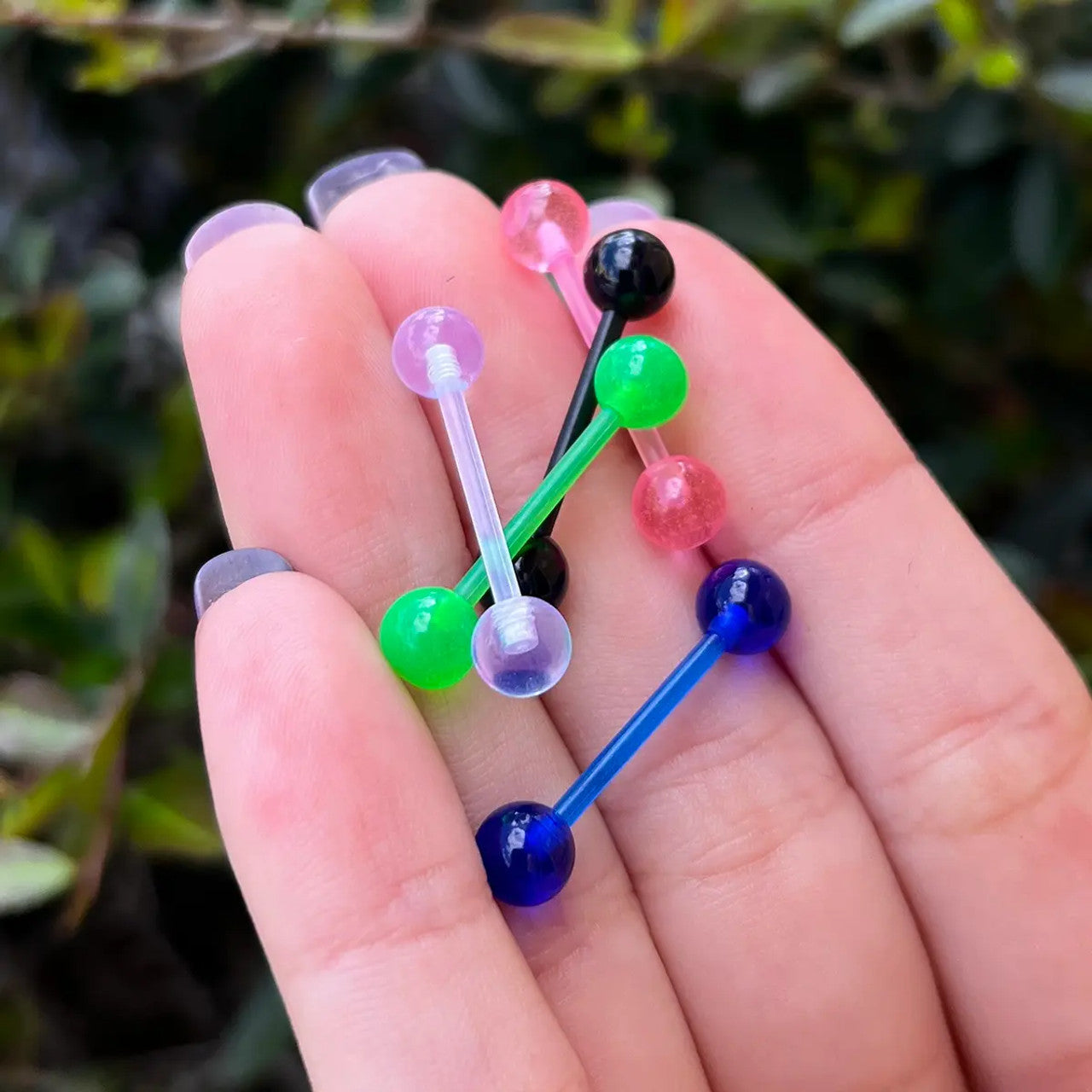Luxe Modz 100-Pack Mixed 14 Gauge 5/8" (16mm) Straight Barbell Tongue Rings