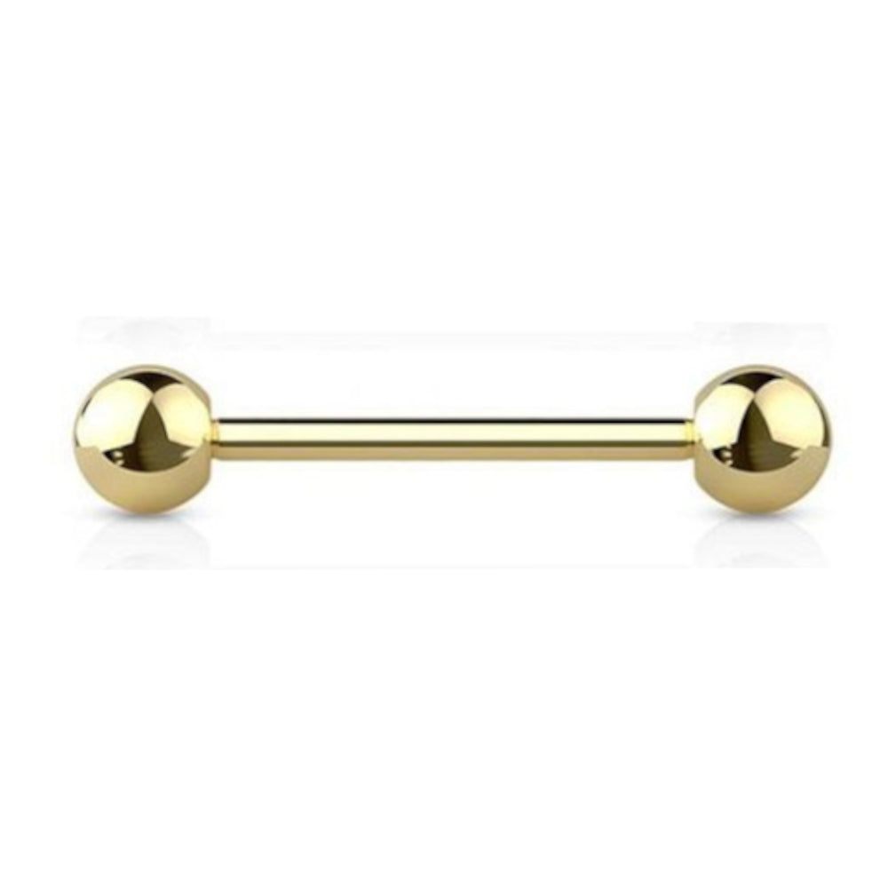 Titanium 14 Gauge Colored Straight Barbell with 5mm Ball End - photo 8