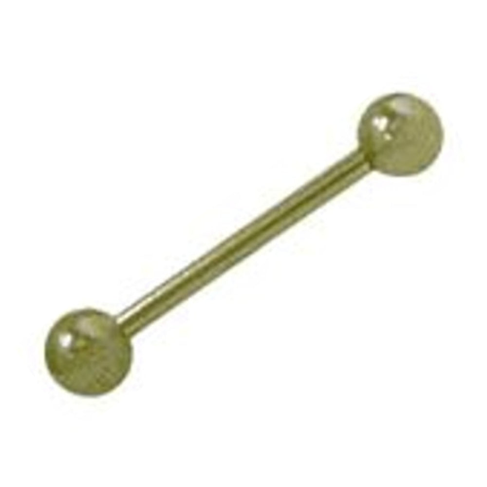 Titanium 14 Gauge Colored Straight Barbell with 5mm Ball - 1/2 Inch - photo 3