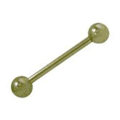 Titanium 14 Gauge Colored Straight Barbell with 5mm Ball - 1/2 Inch - photo 3
