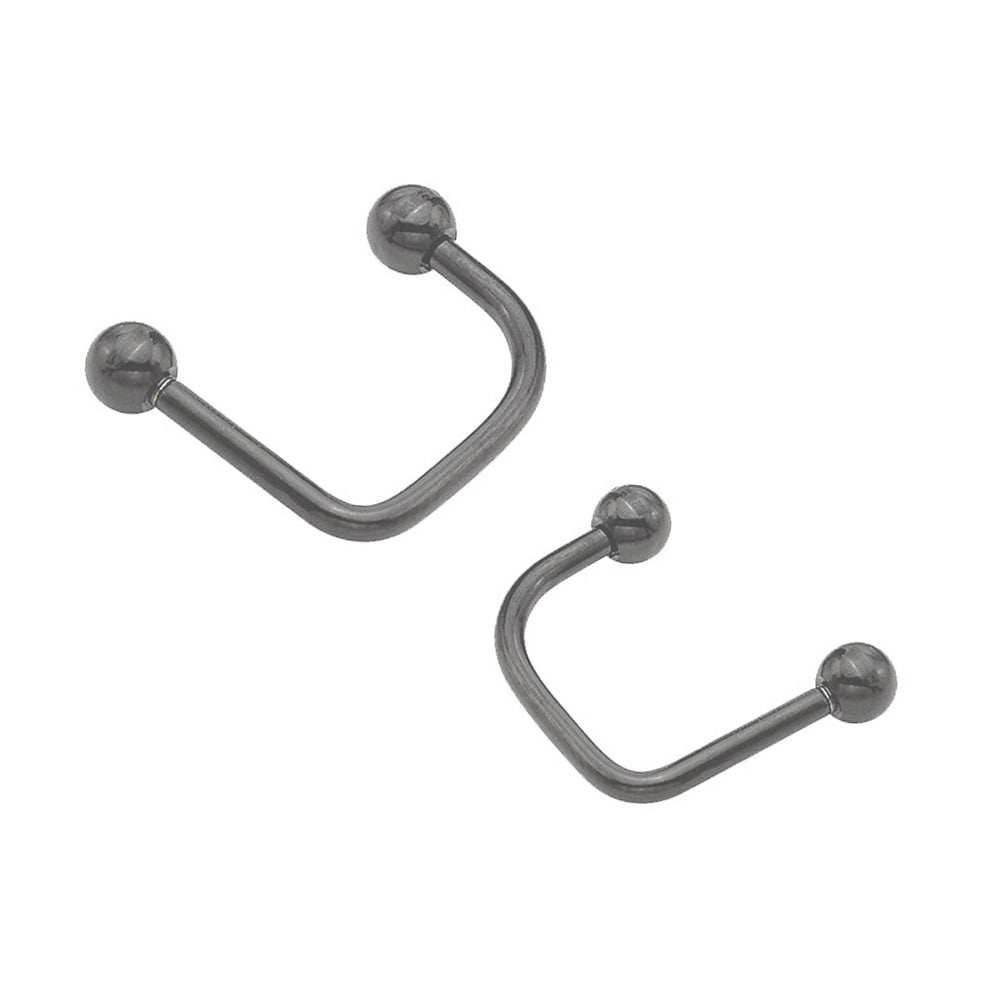 Surgical Steel 16 Gauge Labret Stud Lippy Loop with Ball Ends - Pair - photo 5