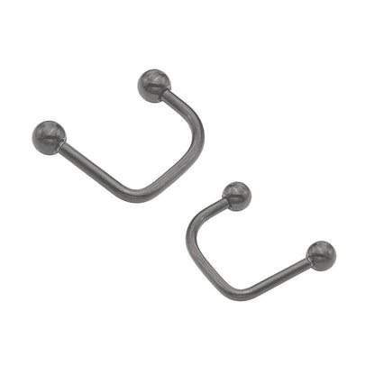 Surgical Steel 16 Gauge Labret Stud Lippy Loop with Ball Ends - Pair - photo 5