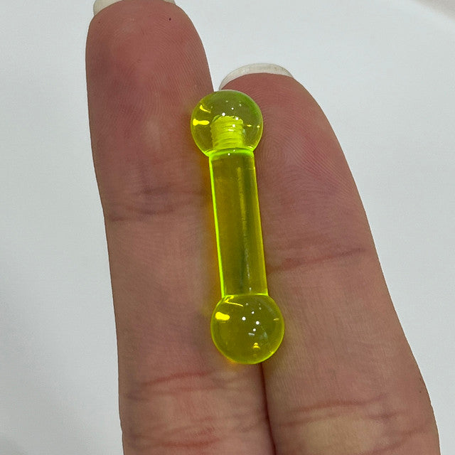 UV Acrylic 4 Gauge Straight Barbell