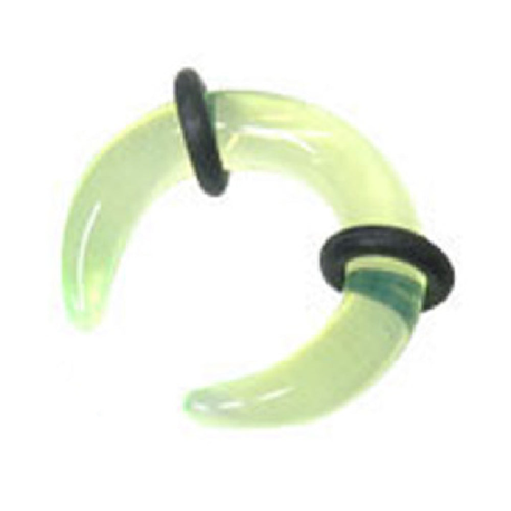 Acrylic 8 Gauge Septum Pincher Tapers Ear Gauges with UV Glow - Pair - photo 4