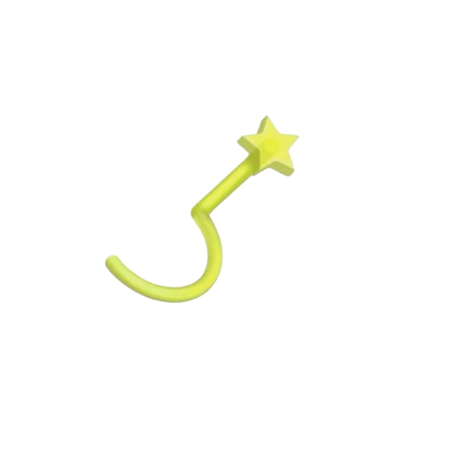 Acrylic 18 Gauge Star Top Nose Screw Studs - photo 5