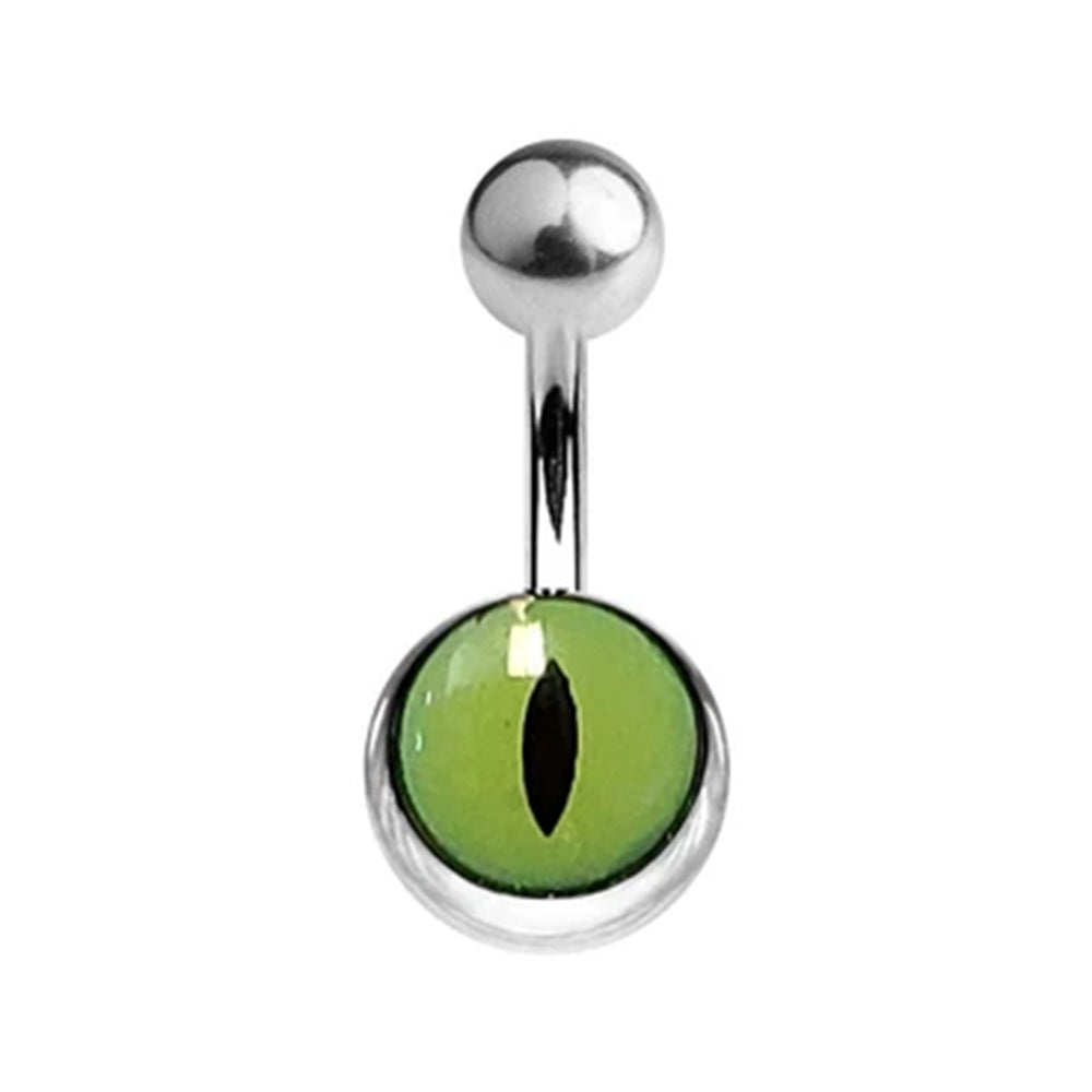 Surgical Steel 14 Gauge Belly Ring with Cat's Eye - photo 5