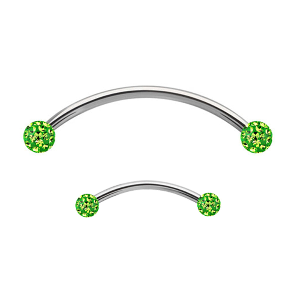 Titanium 16 Gauge Ferido Ball Snake Eyes Tongue Barbell
