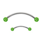 Titanium 16 Gauge Ferido Ball Snake Eyes Tongue Barbell