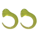 Acrylic Curved Ear Tapers 6G with Skull Head - 3 Colors - Pair - photo 4