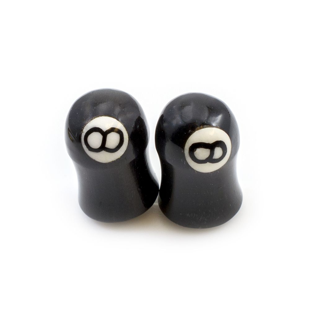 Organic Horn Bone Ear Plugs with Ball Design - Pair