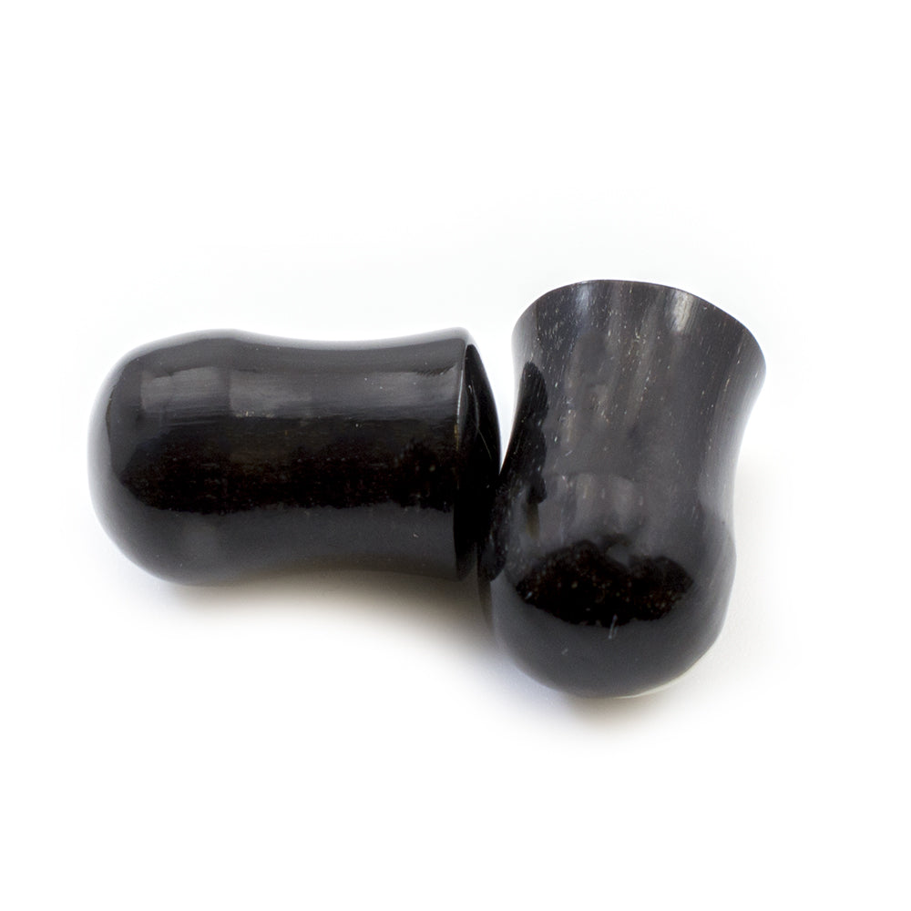 Organic Horn Bone Ear Plugs with Ball Design - Pair - photo 2