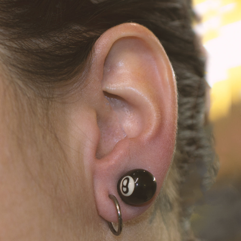 Organic Horn Bone Ear Plugs with Ball Design - Pair - photo 3