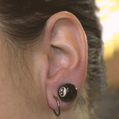 Organic Horn Bone Ear Plugs with Ball Design - Pair - photo 3