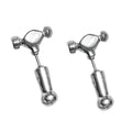 Surgical Steel 20 Gauge Hammer Fake Plug Stud Earrings - Pair