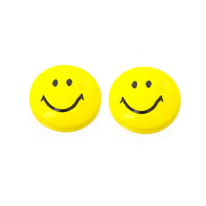 Surgical Steel Smiley Face Magnetic Earrings 6mm - Pair