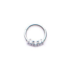 Surgical Steel Hinged Segment Ring 16 Gauge 3 Set CZ - Kruelty - Photo 8
