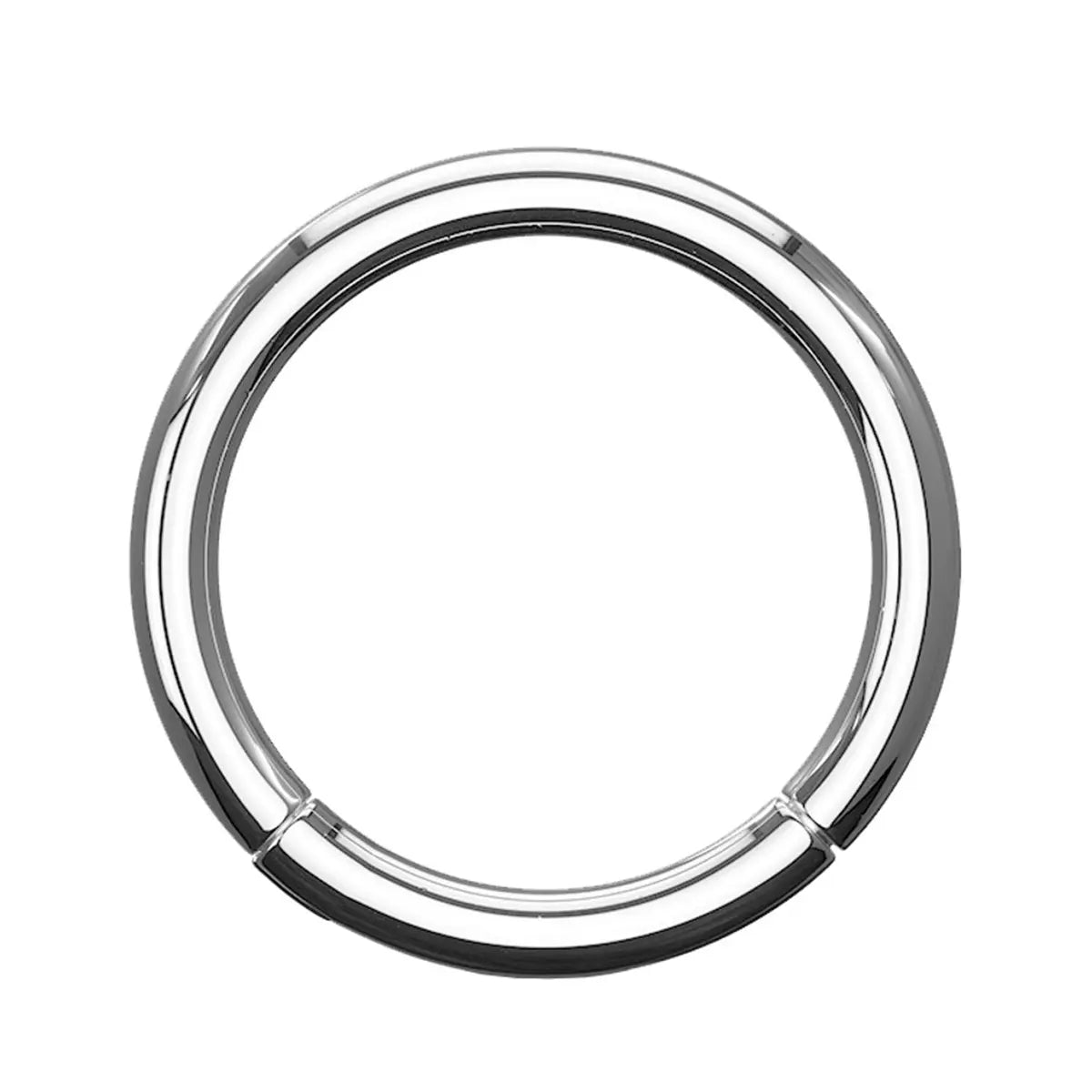 Titanium 16 to 20 Gauge Hinged Segment Ring Clicker Hoop