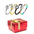 Surgical Steel 20 Gauge Nose Hoops Holiday Gift Set - 4 Pack