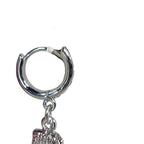 Surgical Steel Cartilage Ear Cuff Chain Dangle Earring & Brass Knuckle - Kruelty - Photo 4