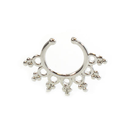 Surgical Steel Non Piercing Septum Hanger with Filigree Design - photo 8
