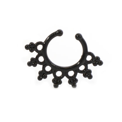 Surgical Steel Non Piercing Septum Hanger with Filigree Design - photo 9