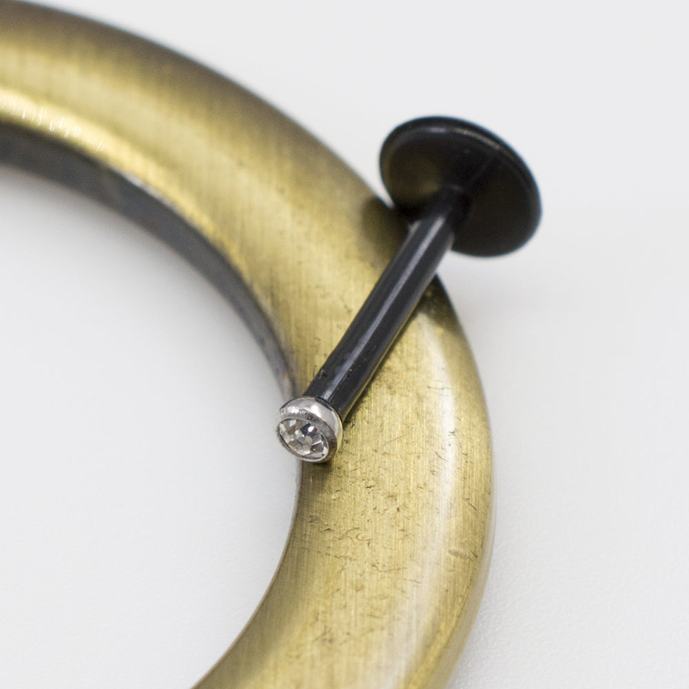 Bioflex 16 Gauge Push In Labret with CZ Stone - photo 7