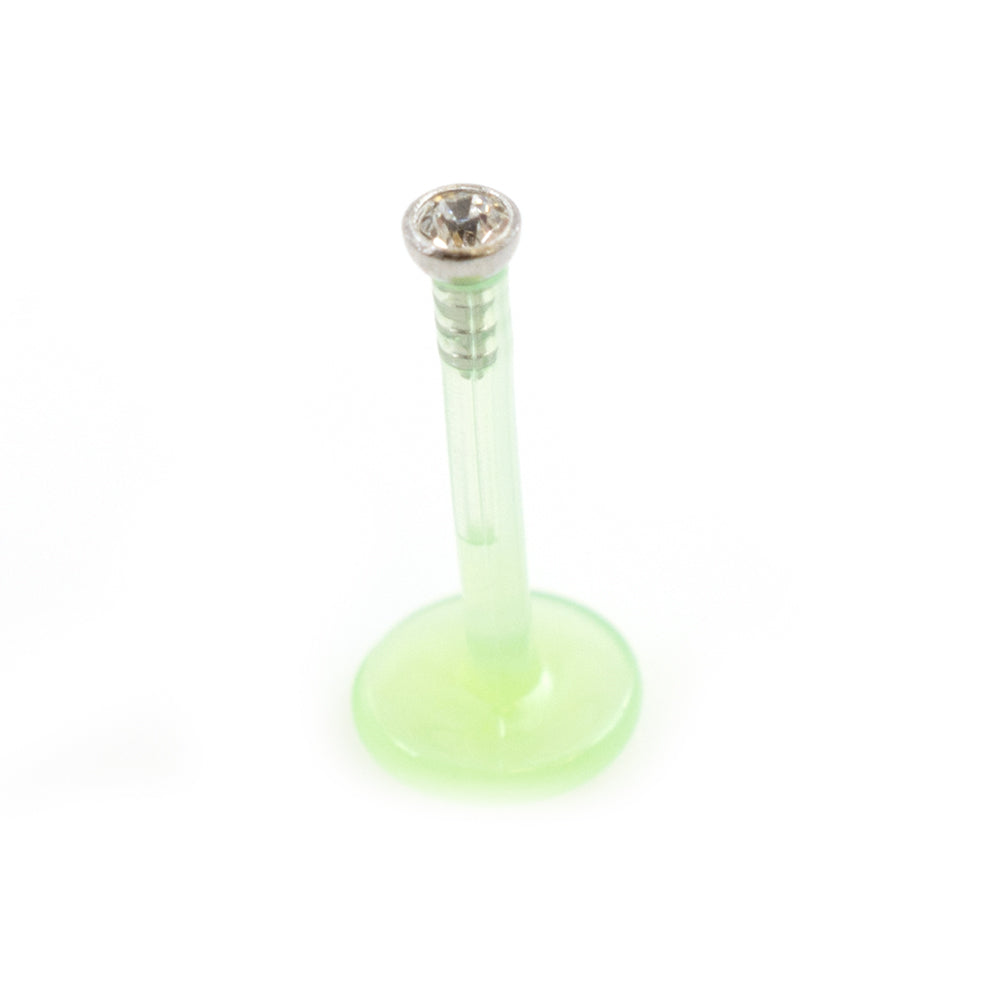 Bioflex 16 Gauge Push In Labret with CZ Stone - photo 8