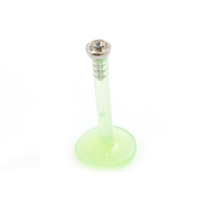 Bioflex 16 Gauge Push In Labret with CZ Stone - photo 8