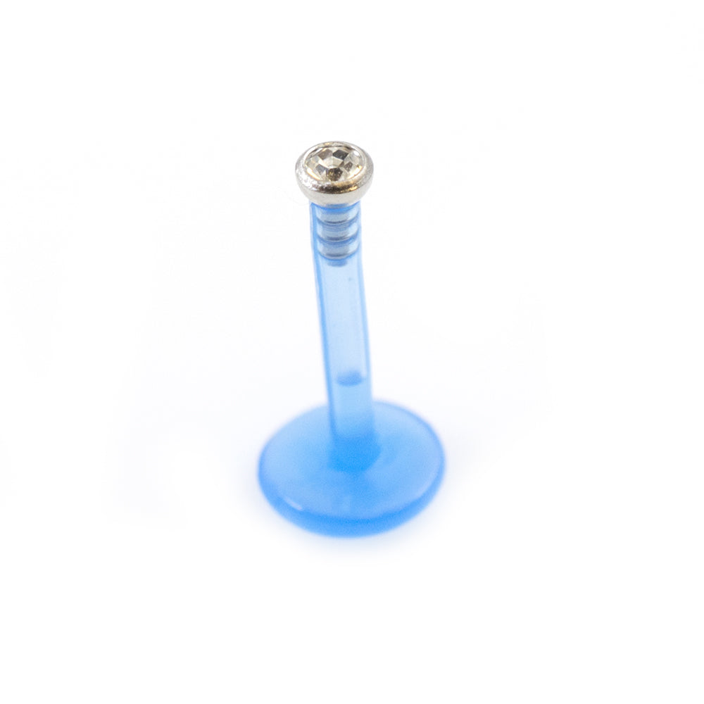 Bioflex 16 Gauge Push In Labret with CZ Stone - photo 14