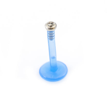 Bioflex 16 Gauge Push In Labret with CZ Stone - photo 14