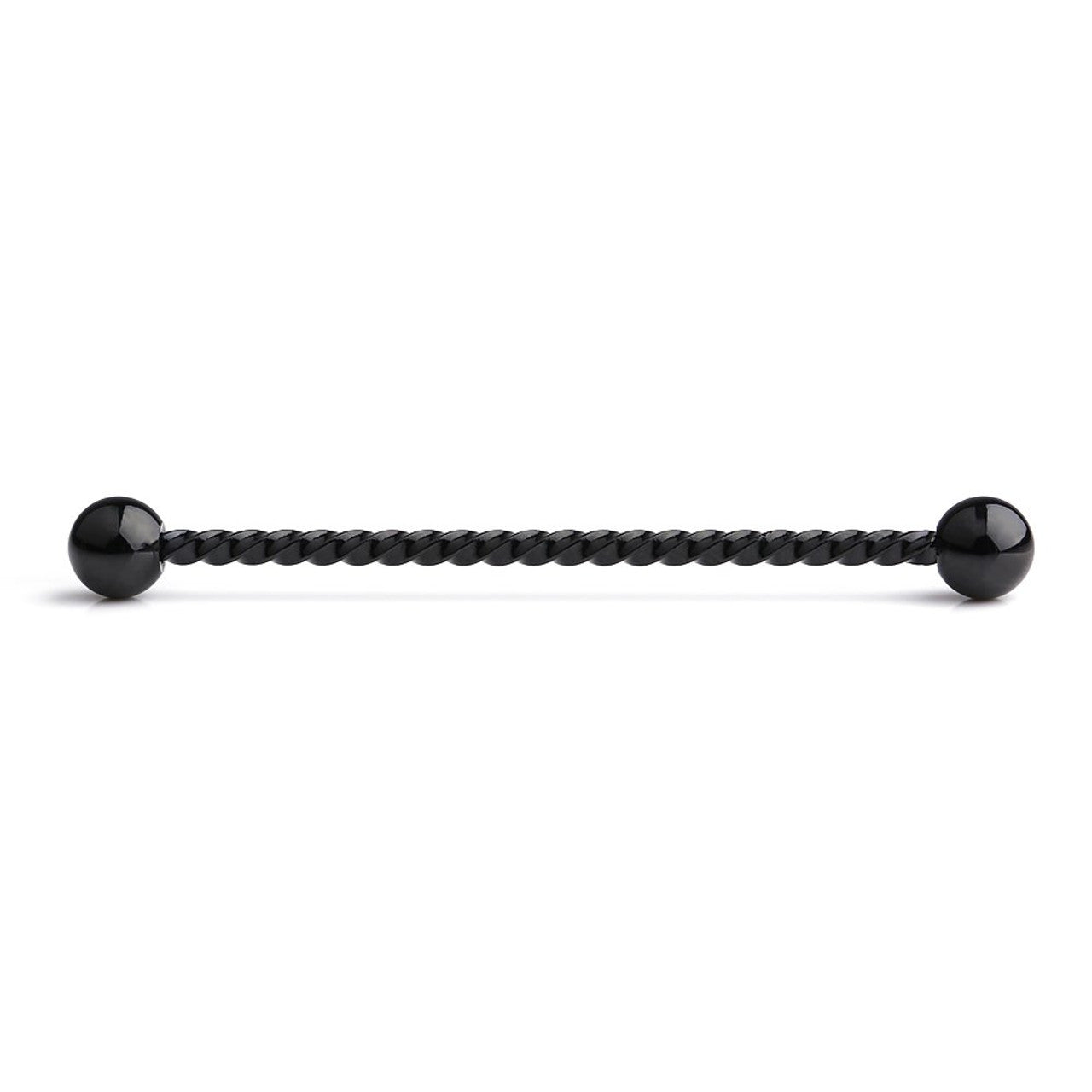 Surgical Steel Industrial Barbell 14 Gauge 1-1/2" With Braided Twist