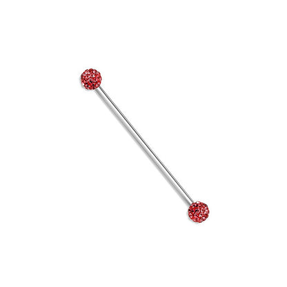 Surgical Steel Industrial Barbell 14 Gauge with Ferido Ball