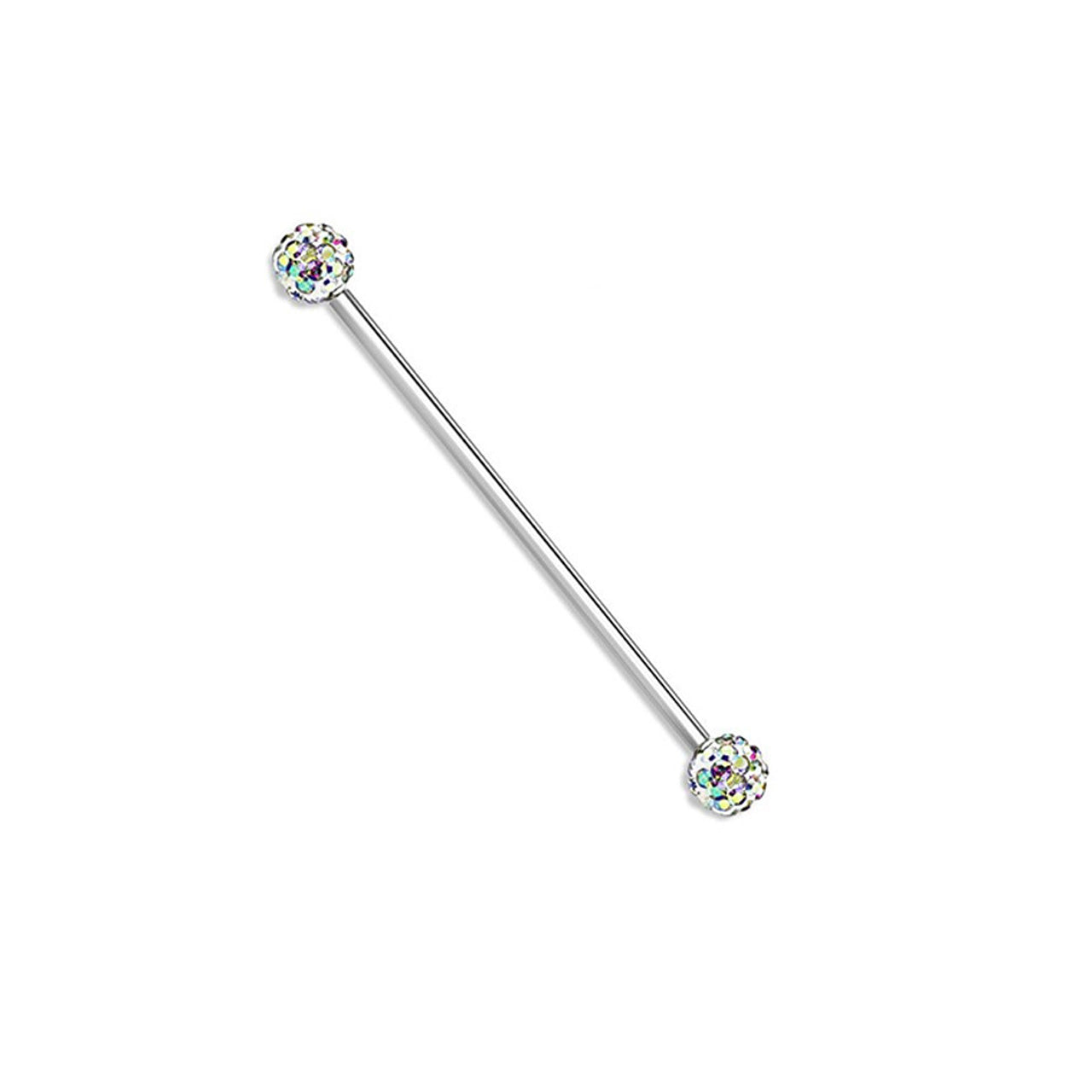 Surgical Steel Industrial Barbell 14 Gauge with Ferido Ball