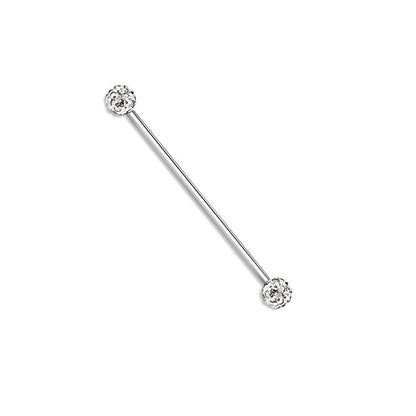 Surgical Steel Industrial Barbell 14 Gauge with Ferido Ball