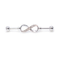Surgical Steel Industrial Barbell 14 Gauge 1-3/8" Infinity Charm - Kruelty - Photo 4