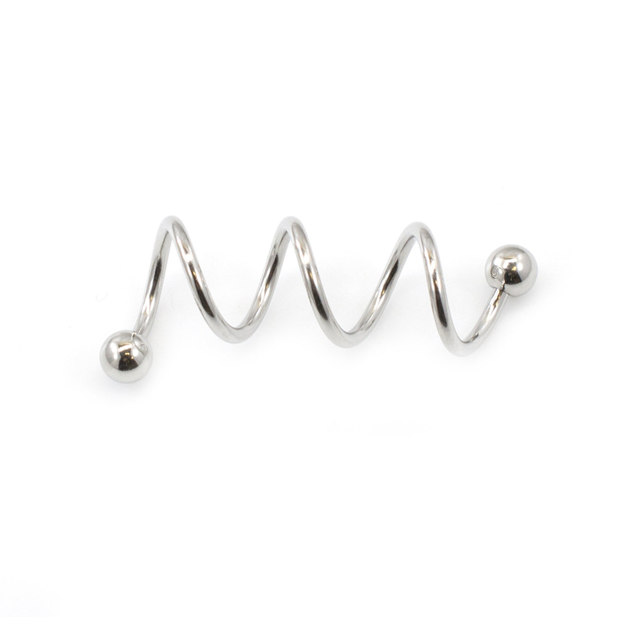 Surgical Steel Spiral Barbell 14 Gauge 36 mm Triple Twist - Kruelty