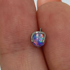 Titanium 14 & 16 Gauge Prong Set Opal Ball Dermal Anchor Tops