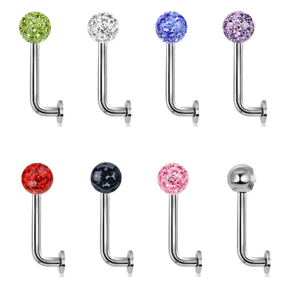 Titanium 14 Gauge Christina Piercing Jewelry Internally Threaded
