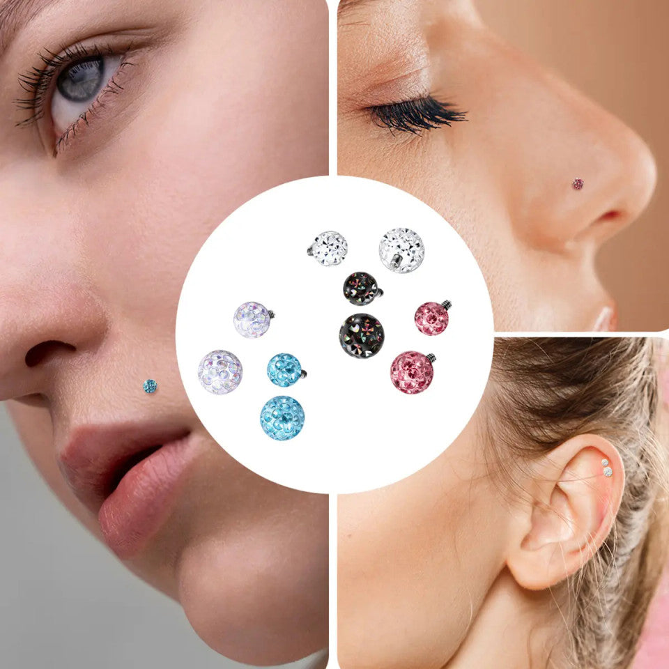 Titanium 14 & 16 Gauge Ferido Ball Dermal Anchor Top - photo 2