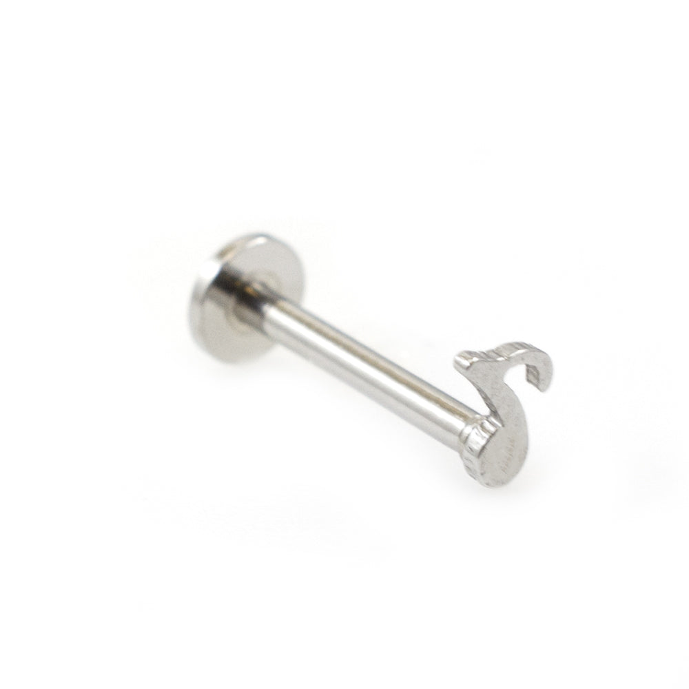 Surgical Steel Monroe Labret 16 Gauge 10mm with Music Note