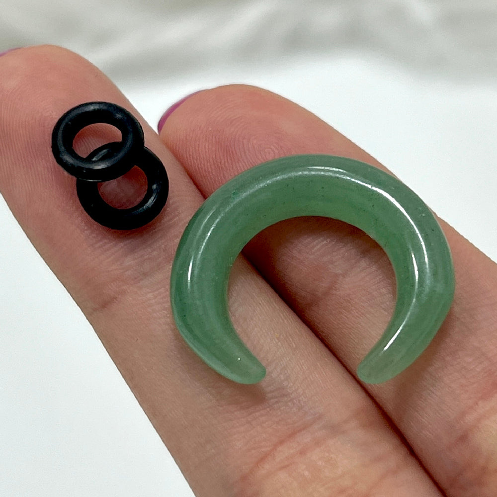 Jade Stone 0 to 4 Gauge Pincher Ear Tapers - Pair - photo 4