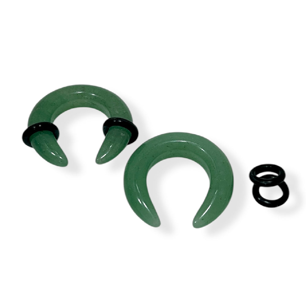 Jade Stone 0 to 4 Gauge Pincher Ear Tapers - Pair - photo 2