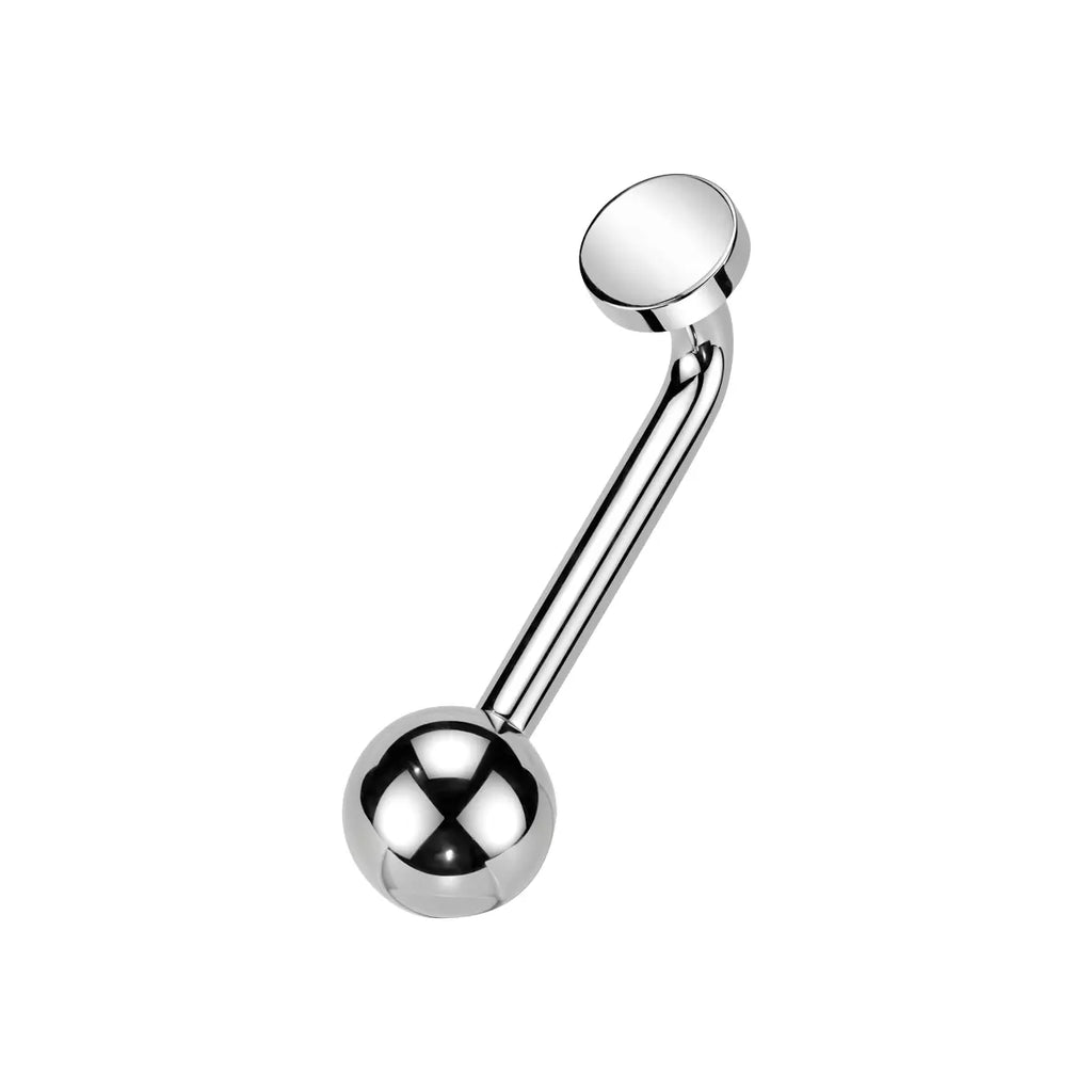 Titanium 14 Gauge L Bent Christina Vertical Hood Barbell