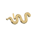 Gold Plated Surgical Steel 20 Gauge Snake L Shaped Nose Stud