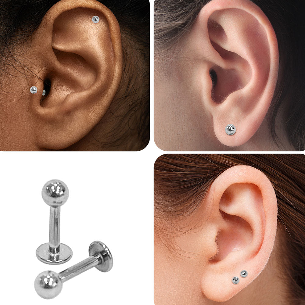 Surgical Steel 16 Gauge Flat Back Labret Stud - photo 5